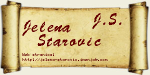 Jelena Starović vizit kartica